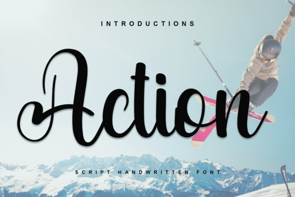 Action: The Handwritten Script Font with a Free Spirit
