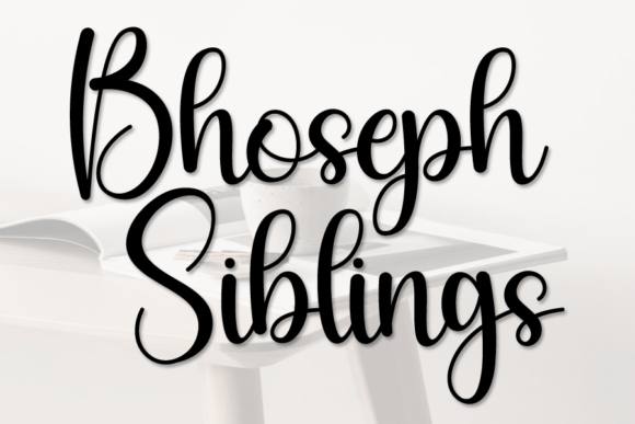 Bhoseph Siblings: A Handwritten Script for Authentic Branding