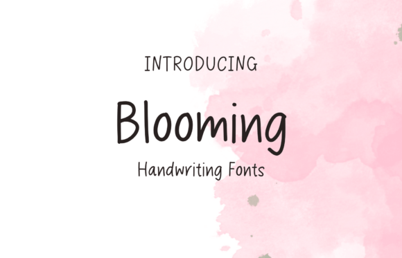 Blooming Font: A Sweet Handwritten Typeface for Creative Projects