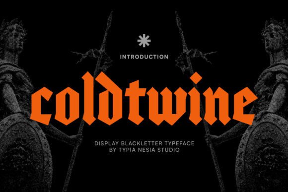 Coldtwine: The Bold Gothic Blackletter Font for Dramatic Designs