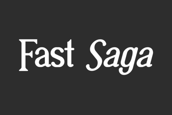 Fast Saga: The Cool Serif for Creative Branding