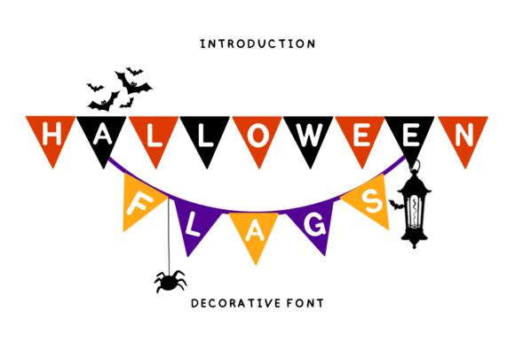 Halloween Flags: A Playful Typeface for Creative Projects