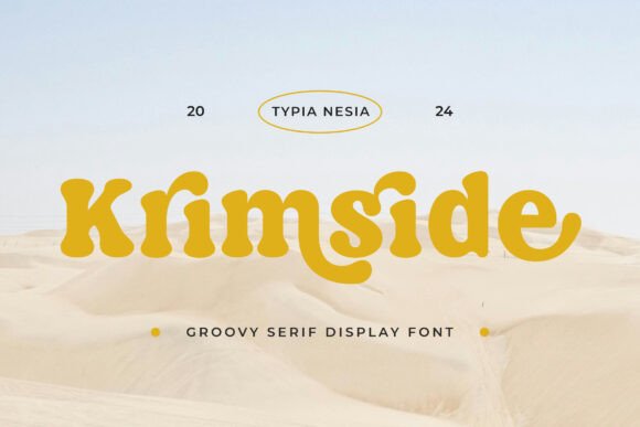 Krimside: The Groovy Serif Font with a Modern Edge