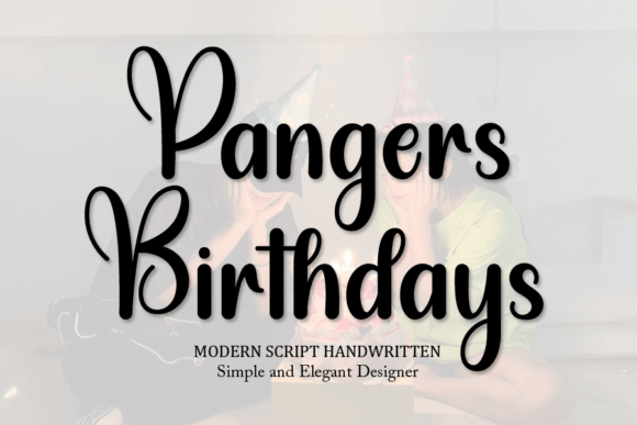 Pangers Birthdays: The Handwritten Font for Authentic Branding